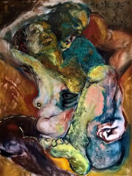 Senza titolo - olio spatola e pennello su tela - 60x80 - 2015